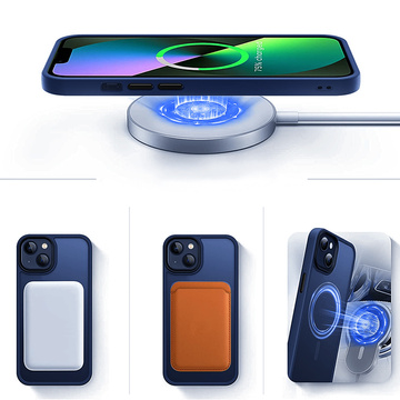 Ochranné pouzdro MagMat Case pro MagSafe pro Apple iPhone 13 Mini Matte Navy