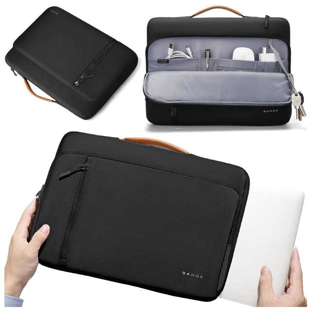 Bange voděodolný batoh na 15,6" notebook, městský cestovatel, 45x30x16 cm, do práce, do letadla, pánské, dámské, s USB portem Černá