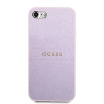 Etui Guess GUHCI8PSASBPU do Apple iPhone 7/8 SE 2020 / SE 2022 hardcase fioletowy/purple Saffiano Hot Stamp