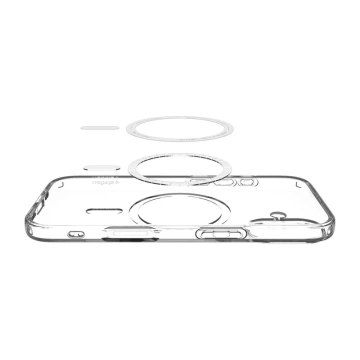 Etui do iPhone 17 Spigen Liquid Crystal Mag MagSafe Clear/White