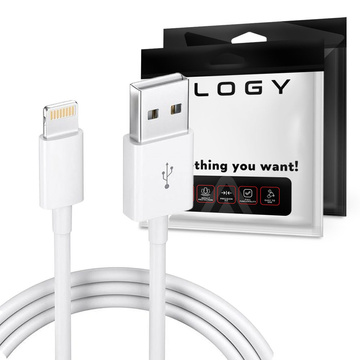 Комплект кабелів x2 100 см Alogy USB до Lightning кабель білий