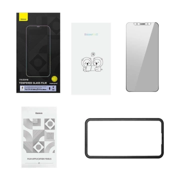 Tvrzené sklo s 0,3mm soukromým filtrem Baseus pro iPhone XS Max/11 Pro Max