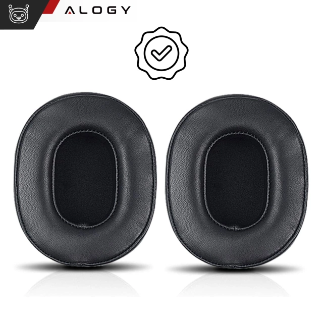 Nauszniki 2x wymienne pady gąbki do słuchawek do AUDIO-TECHNICA ATH-MSR7 ATH-M50x Czarne + urządzenie do demontażu
