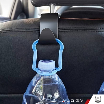 4x Věšák držák do auta háček na opěrku hlavy auto organizér háček Alogy Car Black