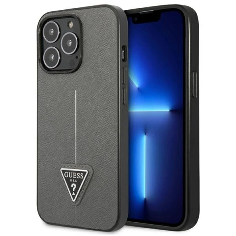 Жорсткий чохол Etui Guess GUHCP13LPSATLG для iPhone 13 Pro / 13 6,1 SaffianoTriangle Logo
