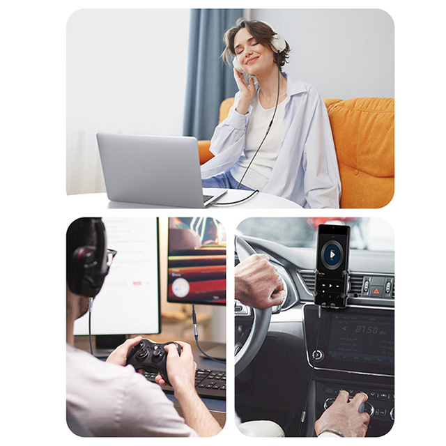 UGREEN AV190 Audio prodlužovací kabel AUX jack 3,5 mm, 3 m (černý)