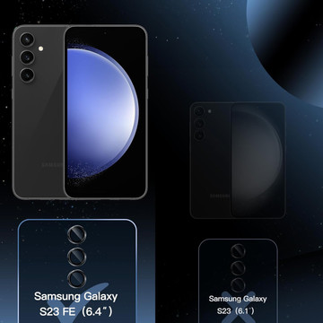Скло для Samsung Galaxy S23 FE Camera Protector Lens 3mk Lens Protection Pro Black Protective Cover