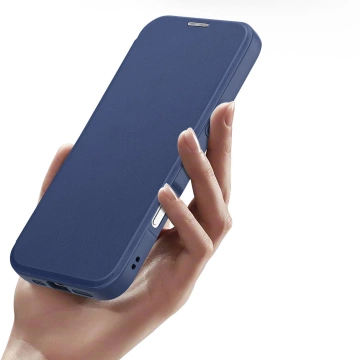 Etui do iPhone 17 Dux Ducis Skin X Pro Portfel MagSafe Niebieskie