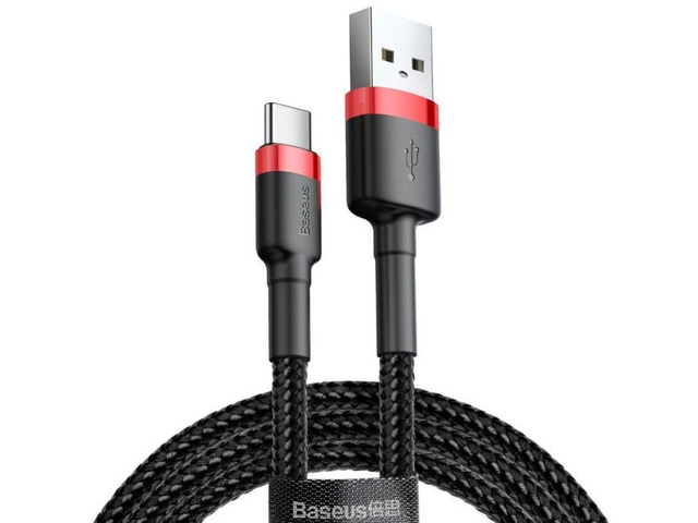 Baseus Kabel USB-C 2A 2M rot schwarz