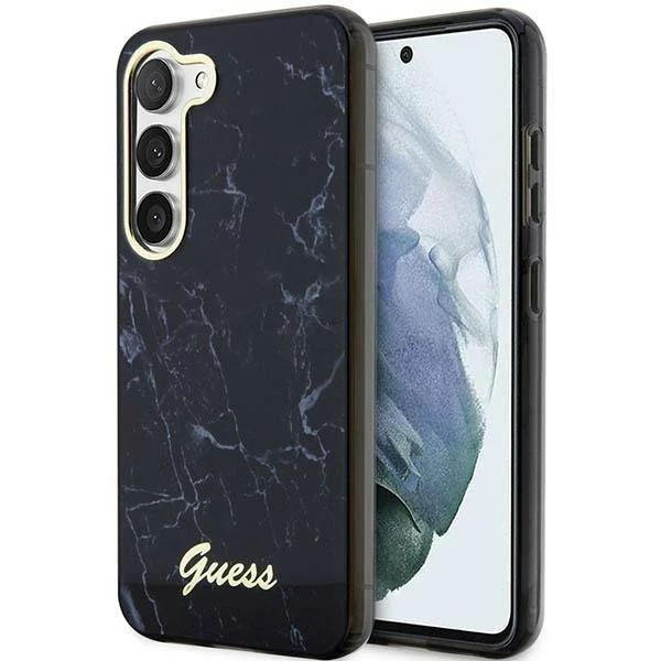 Etui Guess GUHCS23MPCUMAK do Samsung Galaxy S23 Plus S916 czarny/black hardcase Marble