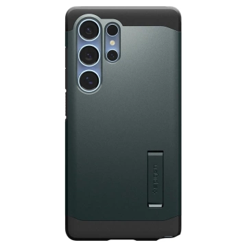 Puzdro Spigen Tough Armor Mag pre Samsung Galaxy S25 Ultra, zelené, priepasť, magSafe