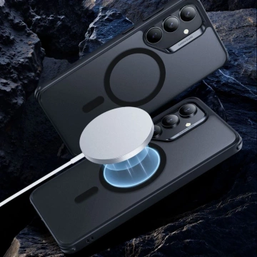 Kryt Samsung Galaxy S25 Plus matný čierny ESR Classic Hybrid HaloLock MagSafe