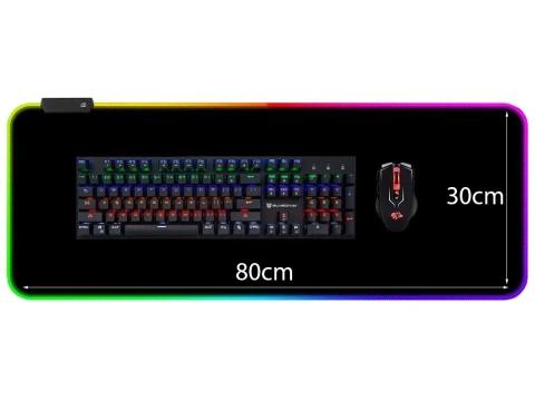 Illuminated gaming mouse pad led xxl