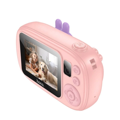 Aparat Cyfrowy dla Dzieci HOCO DV205 Selfie 1MP 2" HD Różowy