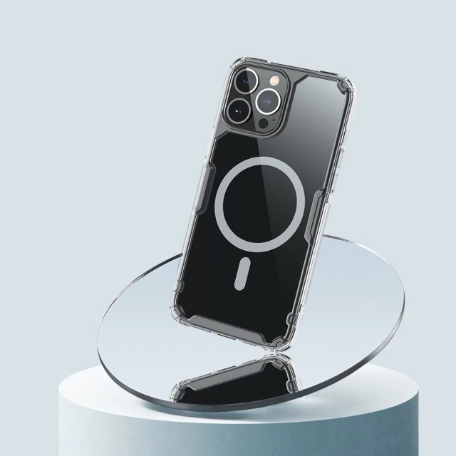 Nillkin Nature Pro Magnetische Hülle für iPhone 13 Pro Magnetic Armor Cover Transparente Hülle (MagSafe-kompatibel)