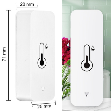 Smart kit 2x WiFi Alogy snímač teploty a vlhkosti Tuya Smart Life Monitor teplomer biely