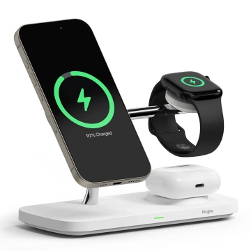 Nabíjačka Ringke Qi2 MagSafe 3v1 pre iPhone, Apple Watch a AirPods