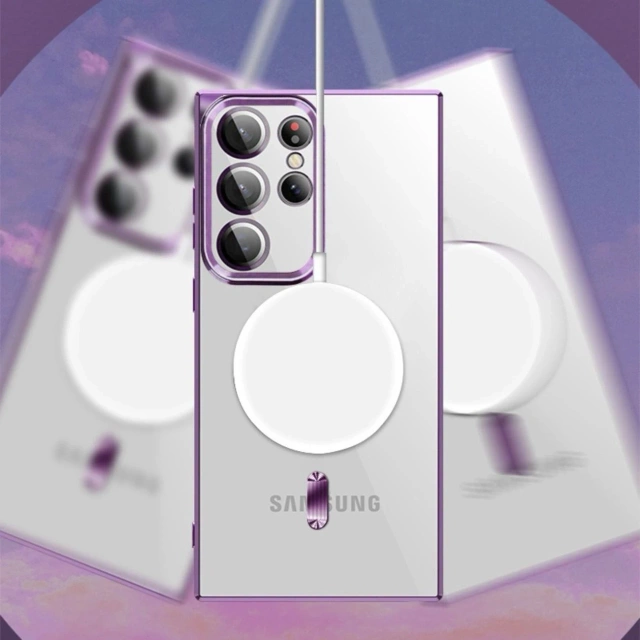 Etui Wozinsky Electroplated MagSafe do Samsung Galaxy S24 FE Srebrne