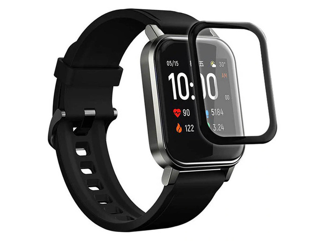 2x flexibles Alogy 3D Schutzglas für Haylou Solar LS02 schwarz