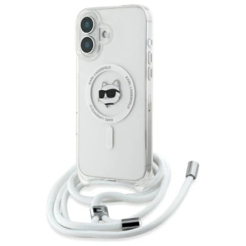 Etui Karl Lagerfeld für iPhone 16 6.1" Magsafe Hardcase Transparent IML Choupette Head