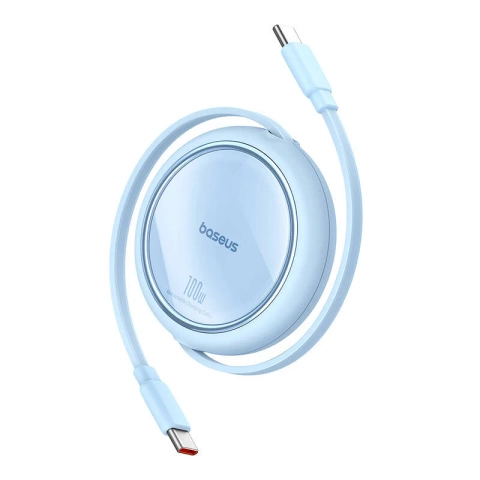 Baseus Free2Draw USB-C-zu-USB-C-Kabel, PD, 100 W, 1 m (blau)