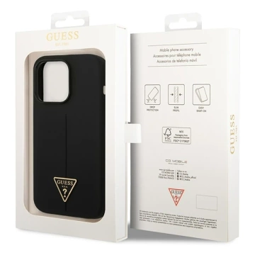 Etui Guess GUHCP14XSLTGK iPhone 14 Pro Max 6,7" czarny/black hardcase Silicone Triangle