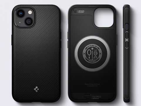Чохол MagSafe Spigen Mag Armor для Apple iPhone 13 Matte Black