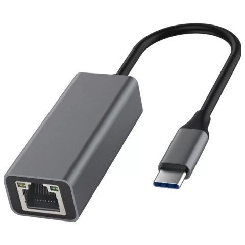Adaptér USB-C na Ethernet Alogický adaptér LAN RJ45 GIGABIT 1000 MBPS černá