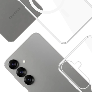 Puzdro pre Samsung Galaxy S25 3mk Clear MagCase MagSafe Transparent