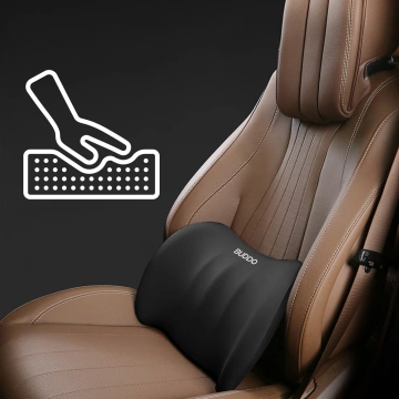 Alogy Car Pillow Lumbar Back Support Memory Foam Black