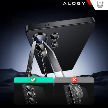 Sklo pre Samsung Galaxy S24 Ultra kryt objektívu fotoaparátu Objektívy fotoaparátu Alogy Lens Protector PRO ochranný kryt