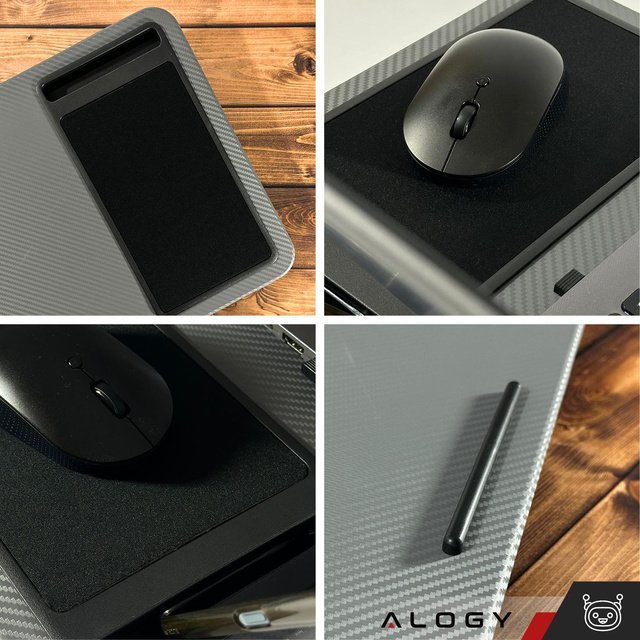 Stojan na stůl na notebook držák telefonu podložka pod myš do postele Alogy přenosný psací stůl s polštáři