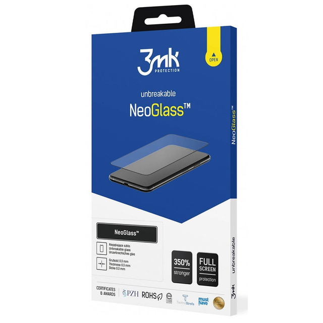 Szkło niepękające 3mk NeoGlass 8H do Apple iPhone 14 Pro Najtrwalsze kompozytowe Black