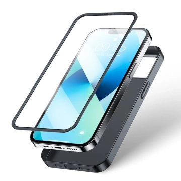 Joyroom 360 Full Case Cover für iPhone 13 Back & Front Cover Tempered Glass Schwarz (JR-BP927 Black)