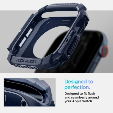 Чохол для Apple Watch 10 (46 мм) Granatowe темно-синій Spigen Rugged Armor