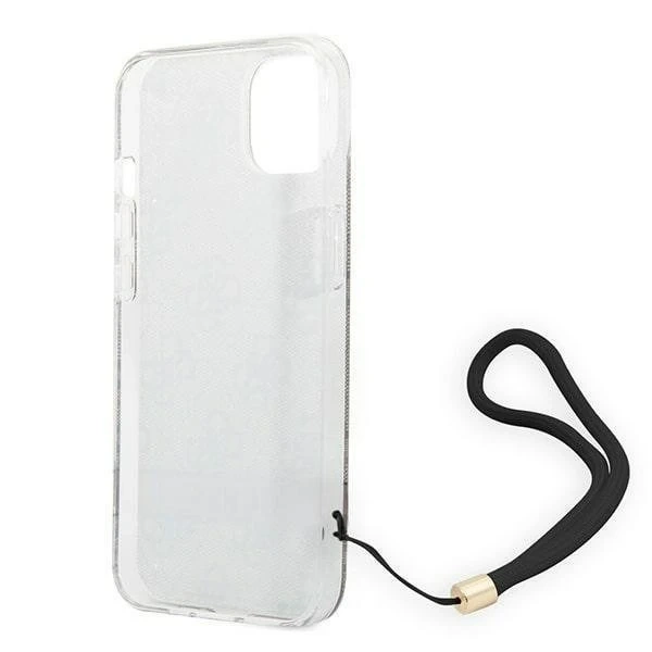 Etui Guess GUOHCP14MH4STW do Apple iPhone 14 Plus 6,7" brązowý/hnědý pevný obal 4G Print Strap