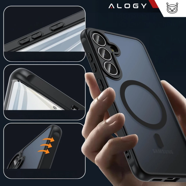 Чохол для Apple iPhone 16 Pro Max Alogy Anti-Shock Hybrid Case for MagSafe Transparent
