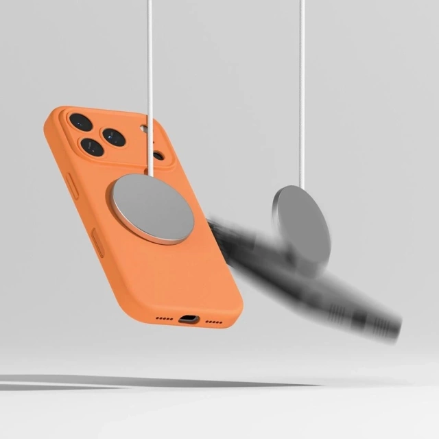 Etui do iPhone 17 Pro Max Ringke Silicone Magnetic MagSafe Pomarańczowe
