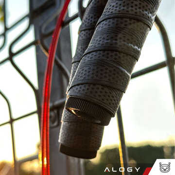 Nastaviteľné boxerské lano Crossfit Fitness Alogy Sport s vymeniteľnými článkami 300cm pohodlné ložiská Black