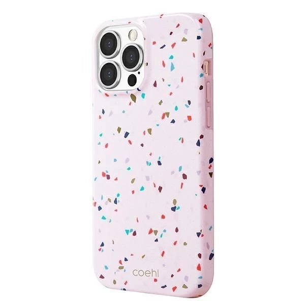 UNIQ-Hülle Coehl Terrazzo iPhone 13 Pro Max 6,7 "Rosa / Blush Pink