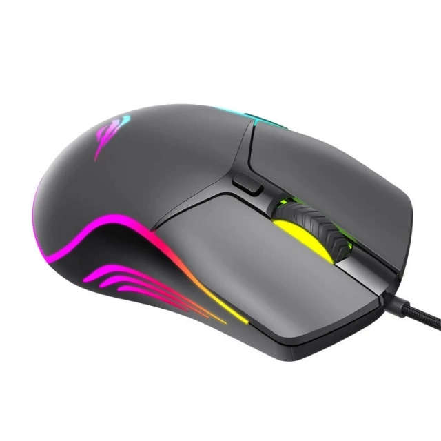 Herná drôtová myš Havit MS1029 RGB (čierna)