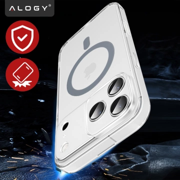 Kryt pre Apple iPhone 16 Pro Max Alogy MagSafe Hybrid Matte Case Matný kryt s ochranou šošovky čierny