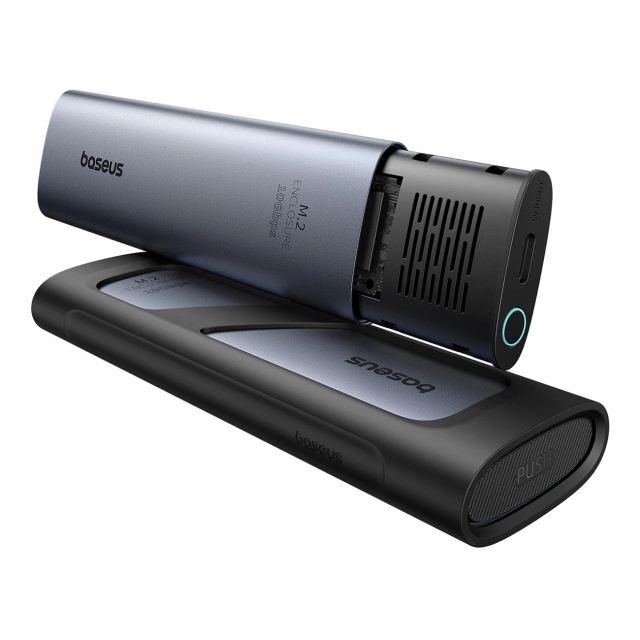 Baseus FlyJoy M.2 NVMe 10 Gb/s SSD-Gehäuse – Graues Gehäuse bis zu 8 TB