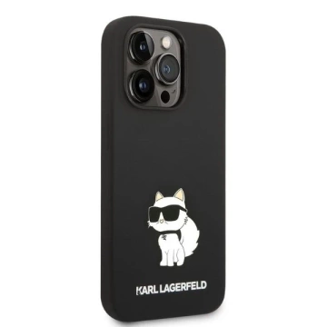 Etui Karl Lagerfeld KLHCP14XSNCHBCK pro iPhone 14 Pro Max 6,7" pevný obal silikonový chupette černý/černý