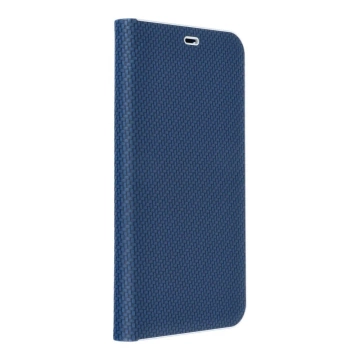 Чохол-кобура LUNA Book Carbon для Apple iPhone 15 Pro Max синій