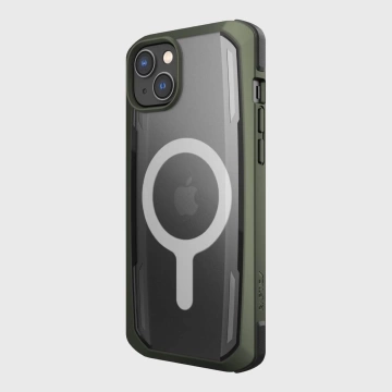 Raptic Secure Case iPhone 14 s pancierovým krytom MagSafe zelenej farby