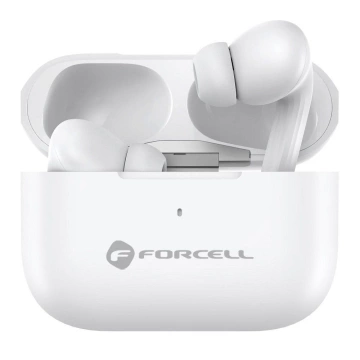 Bezdrôtové slúchadlá do uší Forcell F-Audio TWS Master Pro, biele