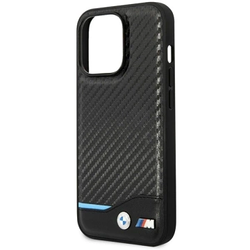 Чохол BMW BMHMP14L22NBCK для Apple iPhone 14 Pro 6.1" чорний/чорний Carbon MagSafe