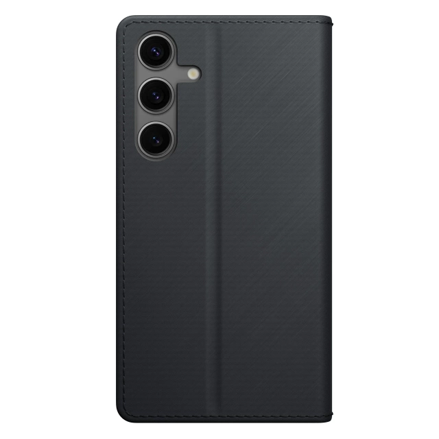 3mk Wallet Case Handyhülle für Samsung Galaxy S24 mit Magnetverschluss Schwarz