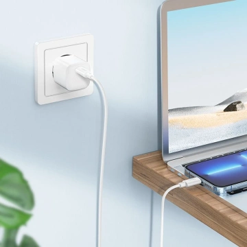 HOCO kábel Type-C na Lightning X88 1m biely PD 20W rýchlonabíjací PVC